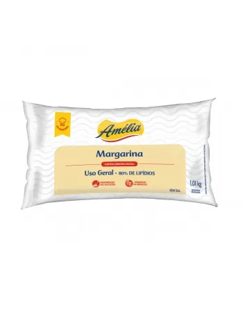 MARGARINA SEM SAL 80% AMELIA CX 12X1010KG