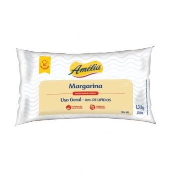 MARGARINA SEM SAL 80% AMELIA CX12X1,010KG