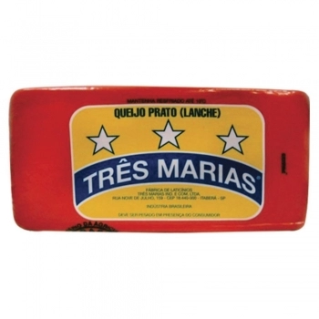 Queijo Prato Tres Marias Pç+/-3,7Kg/Cx19Kg