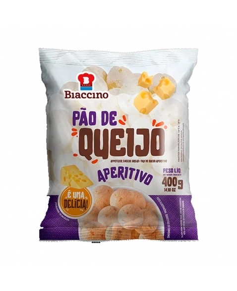 PÃO DE QUEIJO APERITIVO BIACCINO 20G FD12X PCT1KG