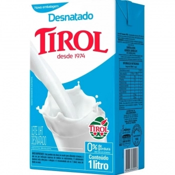 LEITE DESNATADO TIROL CX12X1LITRO
